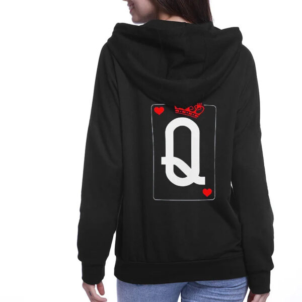 Unisex Queen King Poker Couple Hoodies - Image 3