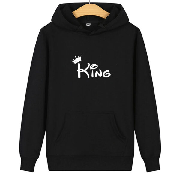 Women Men Sweatshirt Lovers Couples Hoodies Korean Style Casual Couple Wear Pullover Gift King and Queen Matching Couple Hoodies - Image 10