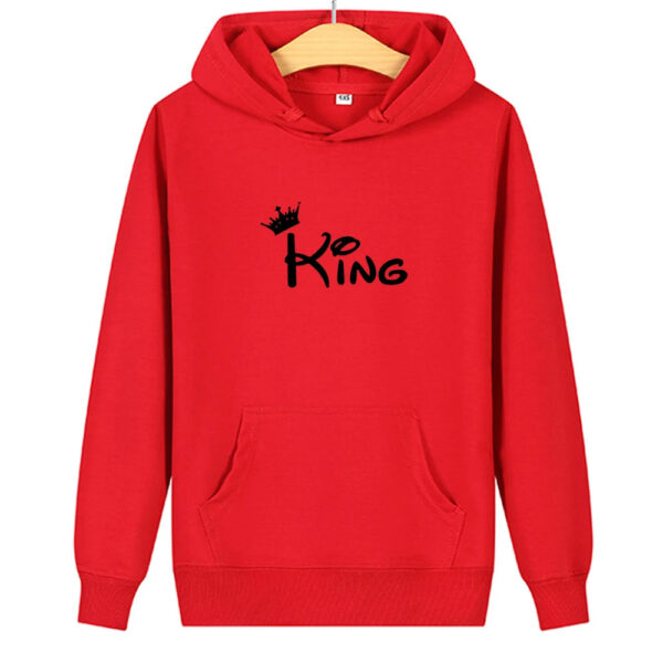 Women Men Sweatshirt Lovers Couples Hoodies Korean Style Casual Couple Wear Pullover Gift King and Queen Matching Couple Hoodies - Image 7