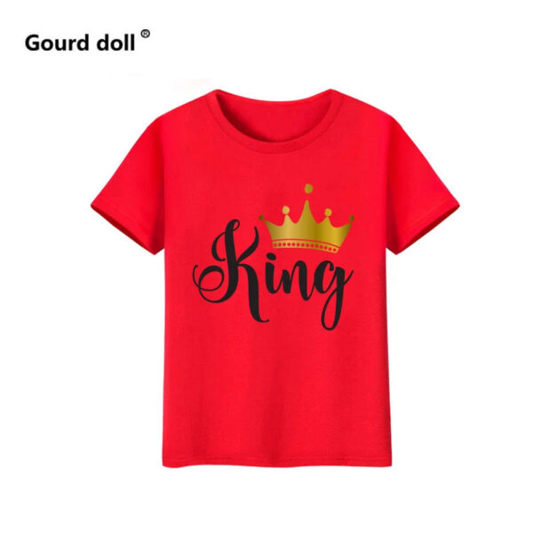 New King And Queen Casual Couples Tee Shirt - Image 8