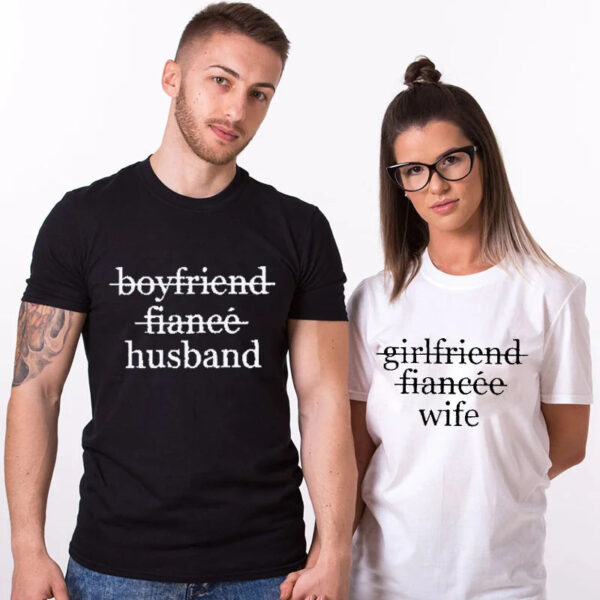 Husband and Wife Matching Couple Honeymoon T-shirt