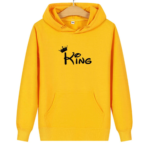 Women Men Sweatshirt Lovers Couples Hoodies Korean Style Casual Couple Wear Pullover Gift King and Queen Matching Couple Hoodies - Image 5