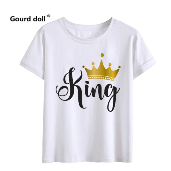 New King And Queen Casual Couples Tee Shirt - Image 12