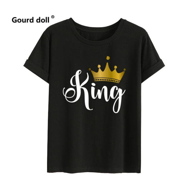 New King And Queen Casual Couples Tee Shirt - Image 14