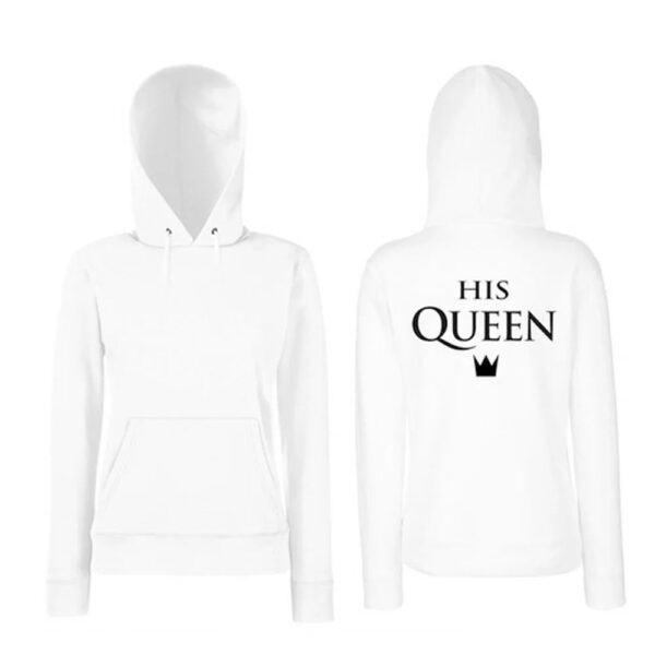 Stylish King And Queen Matching Couple Hoodies - Image 5