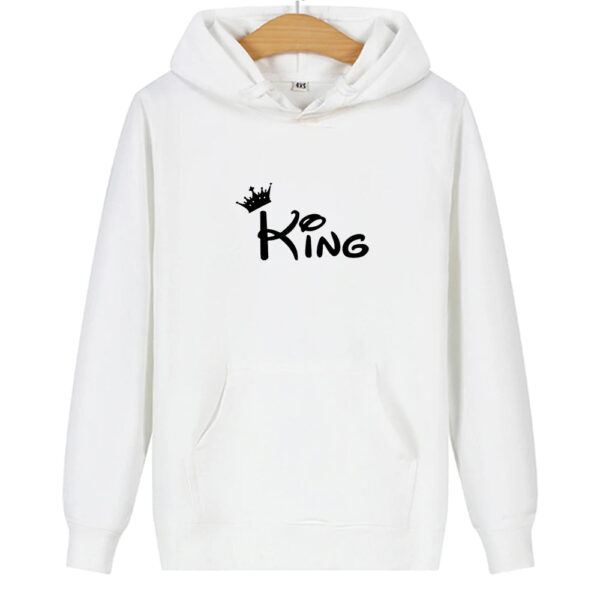 Women Men Sweatshirt Lovers Couples Hoodies Korean Style Casual Couple Wear Pullover Gift King and Queen Matching Couple Hoodies - Image 12