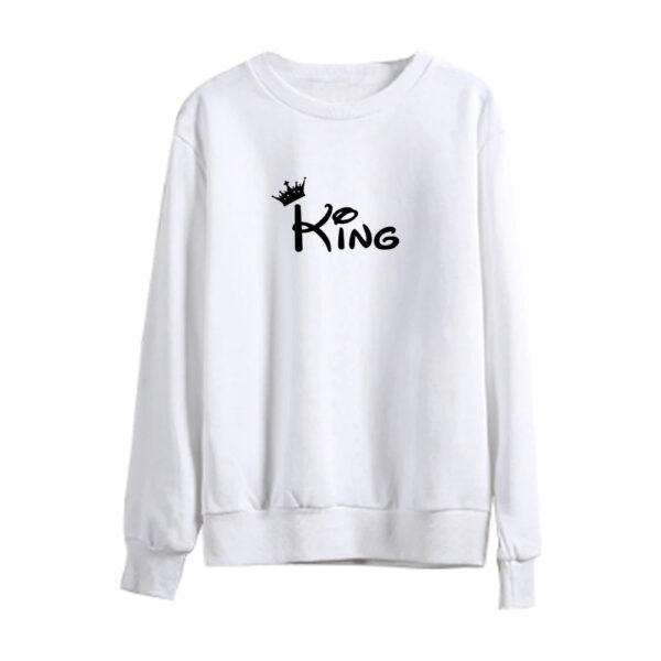 Women Men Sweatshirt Lovers Couples Hoodies Korean Style Casual Couple Wear Pullover Gift King and Queen Matching Couple Hoodies - Image 11