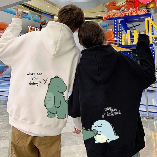 Couple Dinosaur Matching Hoodie - Image 2