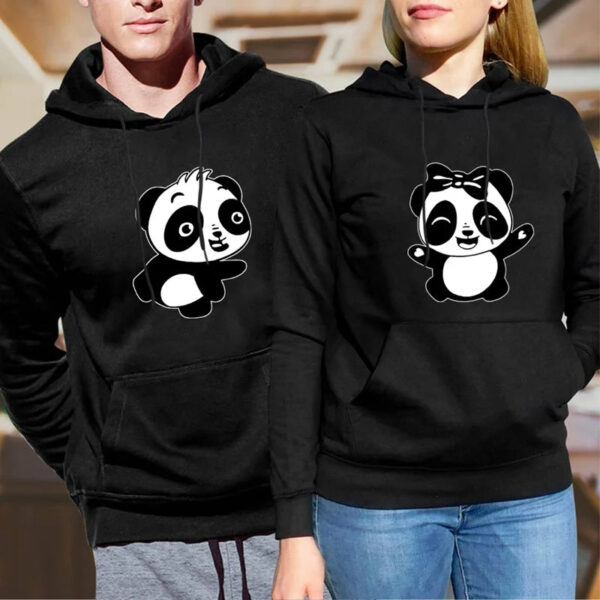 Panda Lovers Couple Hoodies