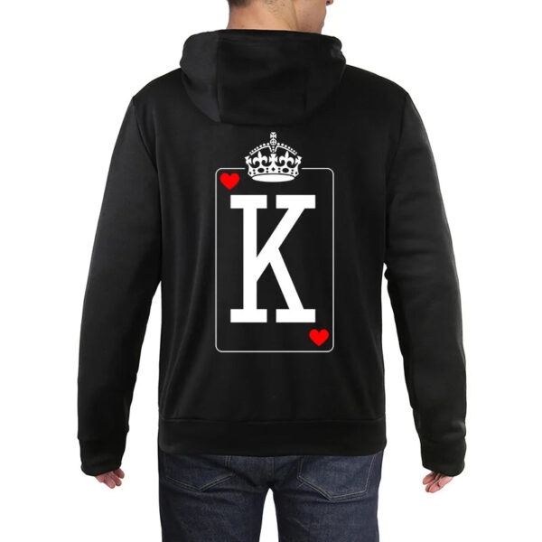 Unisex Queen King Poker Couple Hoodies - Image 4