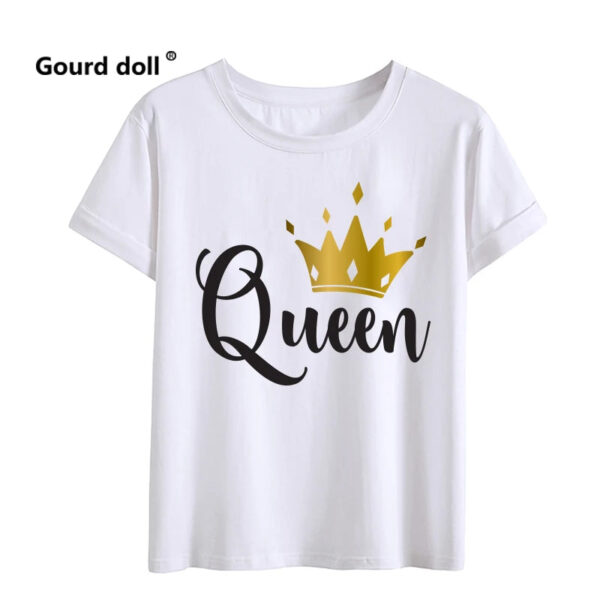 New King And Queen Casual Couples Tee Shirt - Image 10