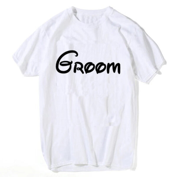 Groom And Bride Honeymoon Printed T-shirt - Image 10