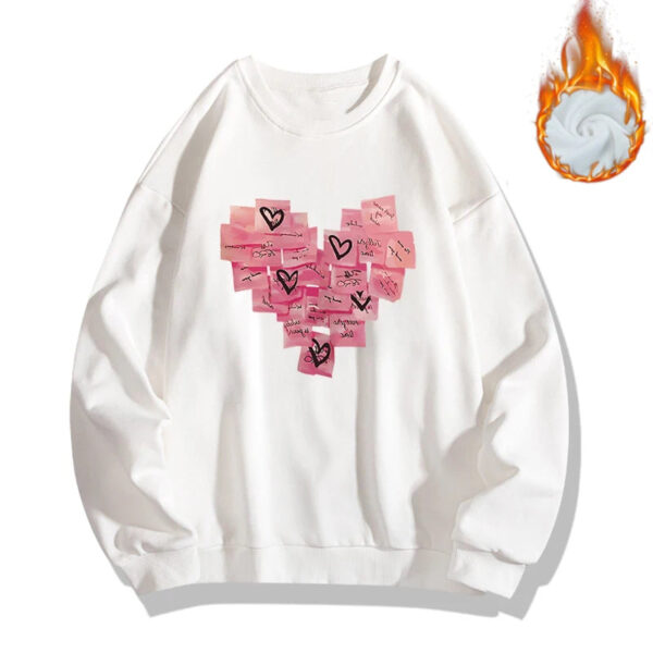 Pink Love Heart Couple Hoodies - Image 12