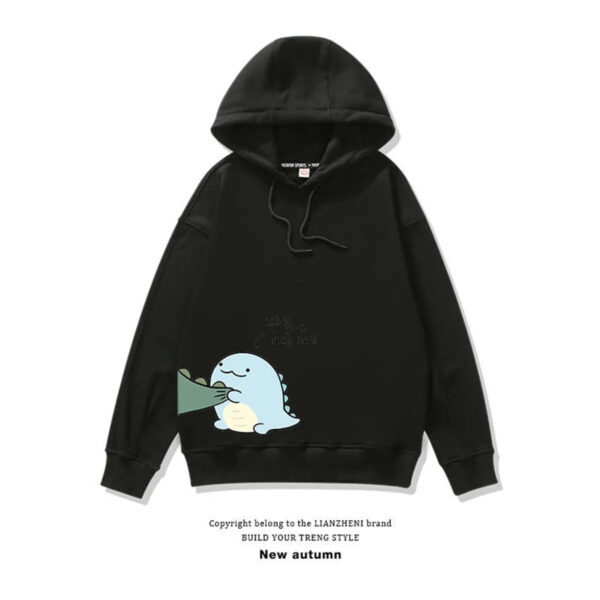 Cute Couple Dinosaur Matching Hoodie - Image 9