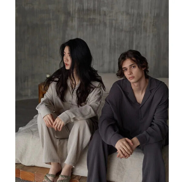 New Casual  Couple Pajamas Suits - Image 5