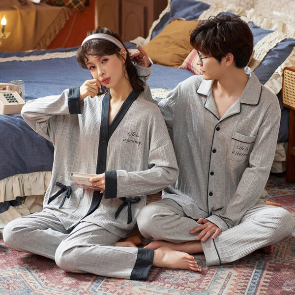 New Sweet Couple Pajama Suit - Image 4