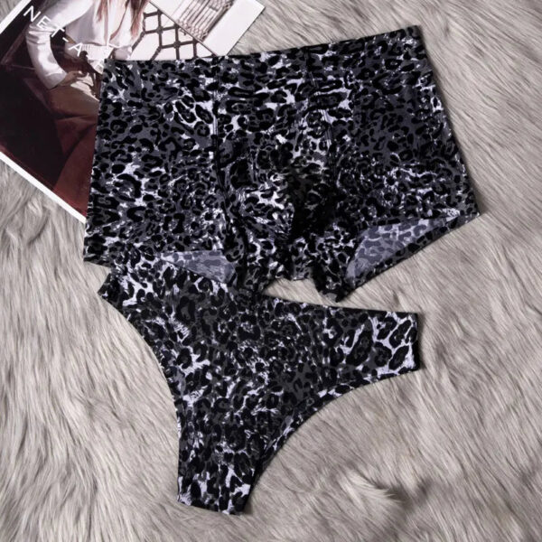 Leopard Print Sexy Underwear For Couple - Image 8