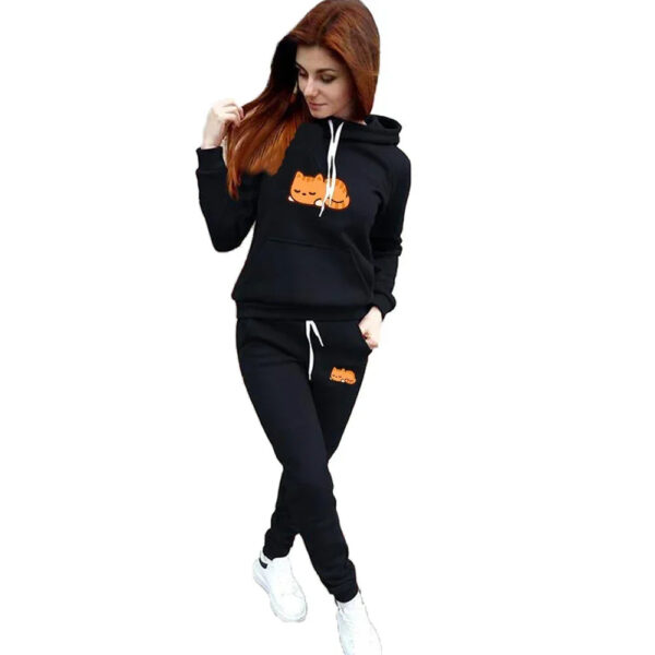 Couple Cute Printed Tracksuits 2 Piece Set Men Women Hoodies + Pants Pullover Casual Fleece Sweatshirt Streetwear Clothing - Image 15