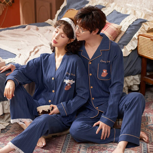 New Sweet Couple Pajama Suit - Image 3