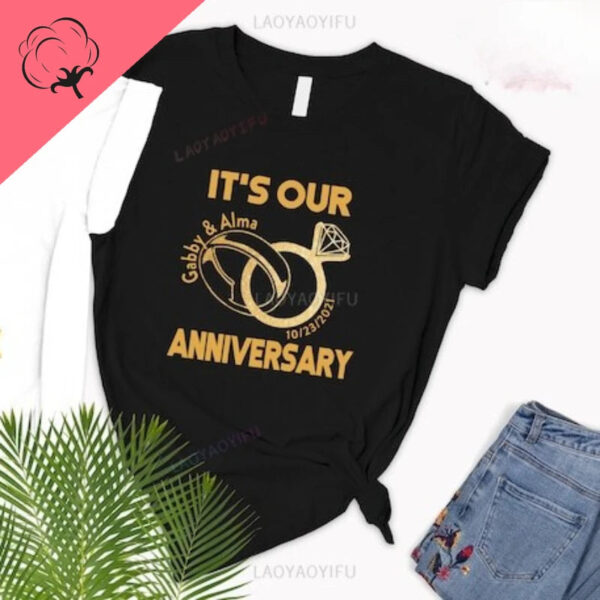 Beautiful Custom Anniversary T Shirts Gift For Couple - Image 7