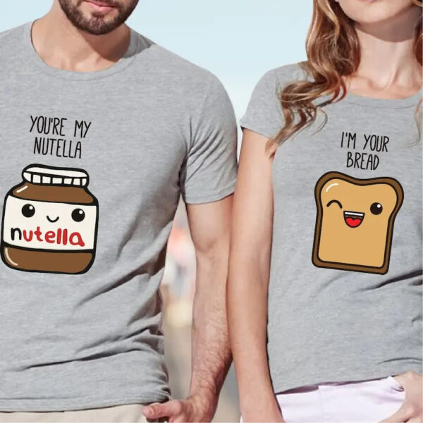 Nutella Printed T-shirt For Couple - Image 3