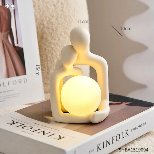 Creative Couple Table Lamp For Bedroom Decoration - Image 8