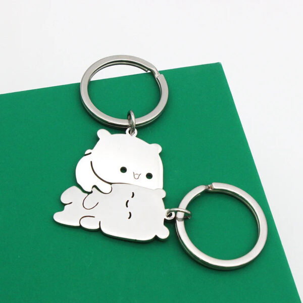 Cute Bear Keychain For Couple - Image 2