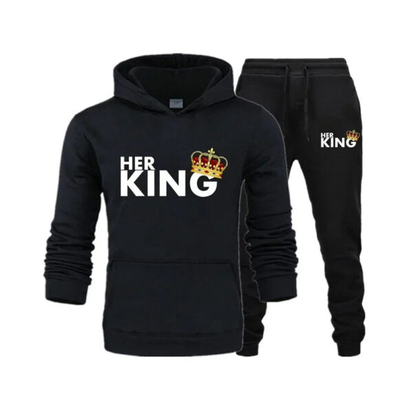 King Queen Couple Set  Matching Couple Hoodies - Image 14