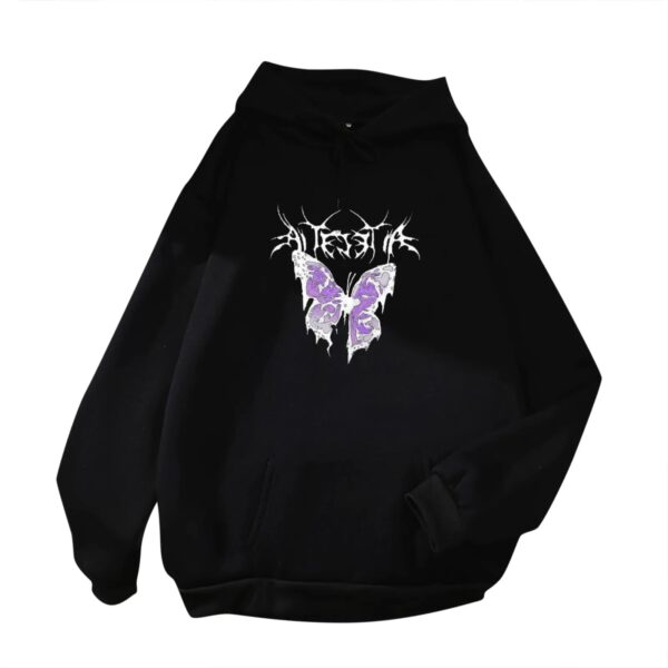 Men and Women Butterfly Printed  Hoodies - Image 8