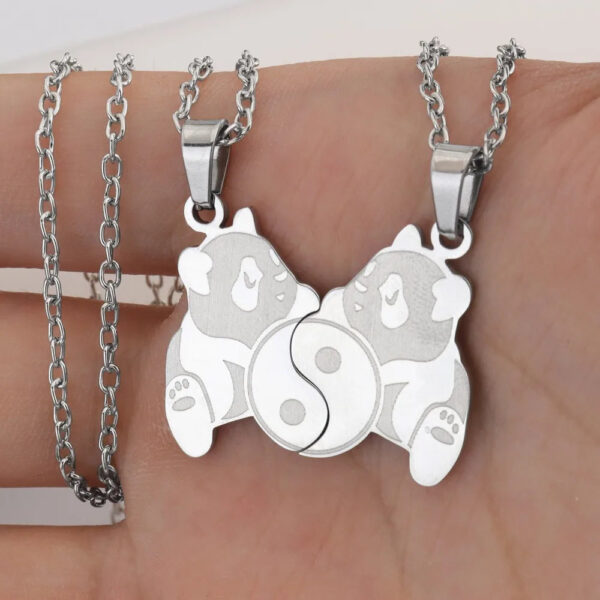 Trendy Heart Shaped Key Chain Couples - Image 7