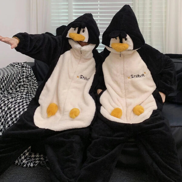 Lovely Penguin Couples Pajamas Suit - Image 3