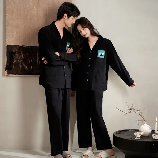 Couple Nightwear Panda Pajama Suit - Image 4