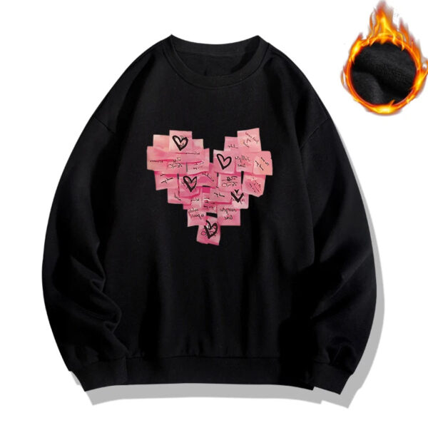 Pink Love Heart Couple Hoodies - Image 10