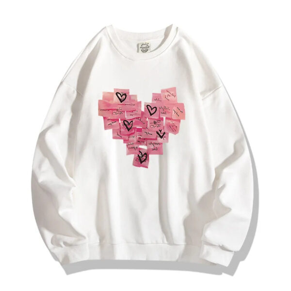 Pink Love Heart Couple Hoodies - Image 8