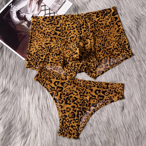 Leopard Print Sexy Underwear For Couple - Image 9