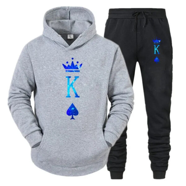 Fashionable Couple King Queen Printed Hoodies - Image 15