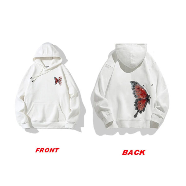 Butterfly & Rose Matching Couple Hoodie - Image 10