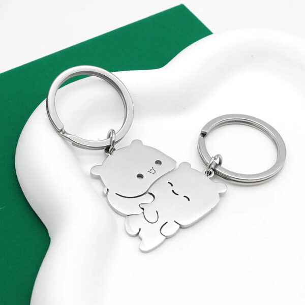 Cute Bear Keychain For Couple - Image 3