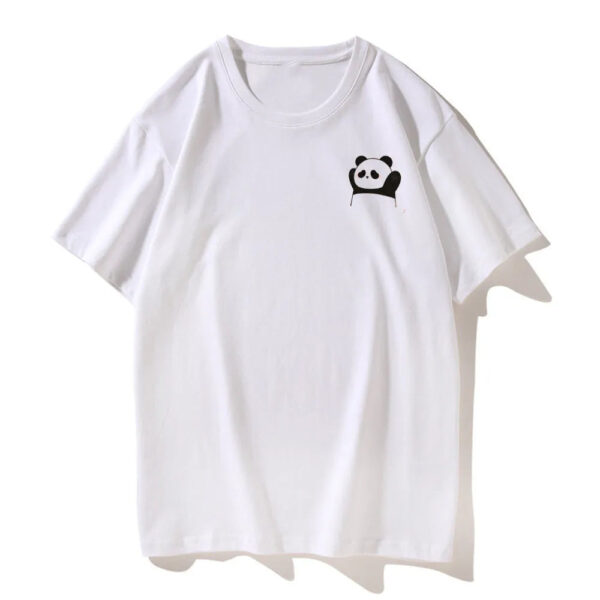 Cartoon Panda Print Couple T-shirt - Image 9