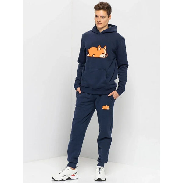 Couple Cute Printed Tracksuits 2 Piece Set Men Women Hoodies + Pants Pullover Casual Fleece Sweatshirt Streetwear Clothing - Image 5