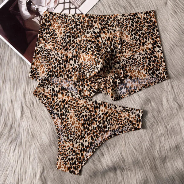 Leopard Print Sexy Underwear For Couple - Image 7