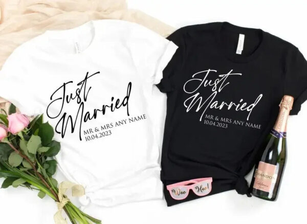 Customized Husband and Wife Matching Couple T-Shirt