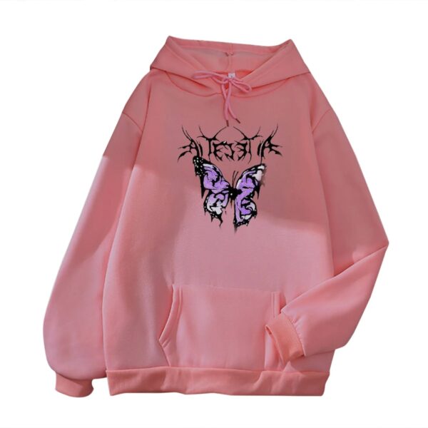 Men and Women Butterfly Printed  Hoodies - Image 6