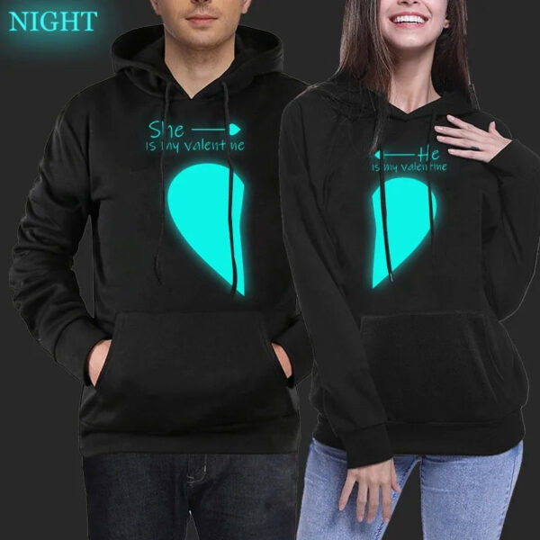 Valentine Print Matching Couple Sweatshirts