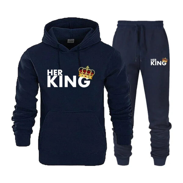 King Queen Couple Set  Matching Couple Hoodies - Image 12