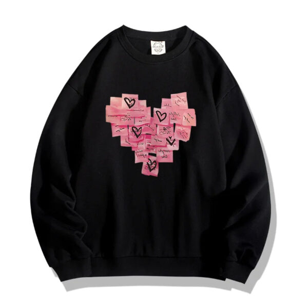 Pink Love Heart Couple Hoodies - Image 14