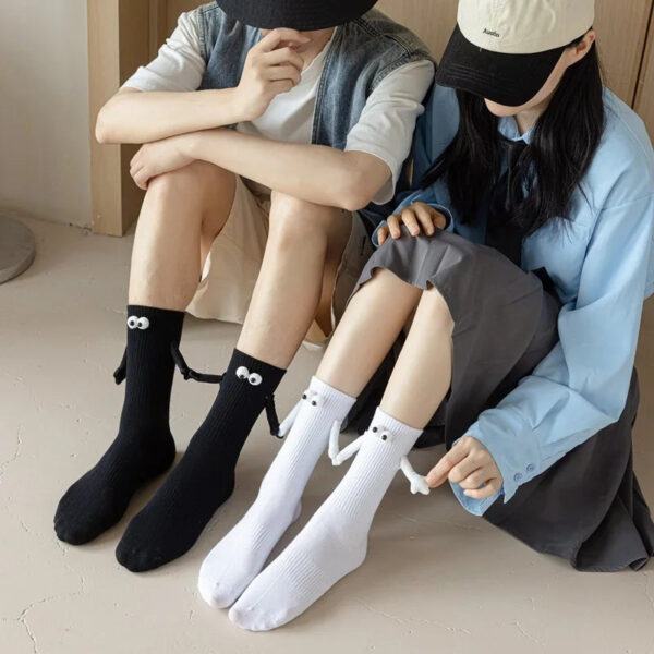 Cartoon Magnetic Couple Socks For Couples