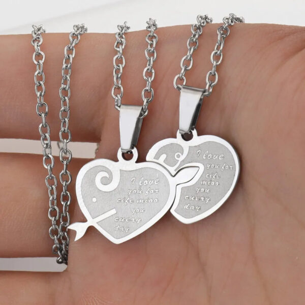 Trendy Heart Shaped Key Chain Couples - Image 25