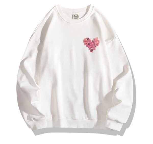 Pink Love Heart Couple Hoodies - Image 9