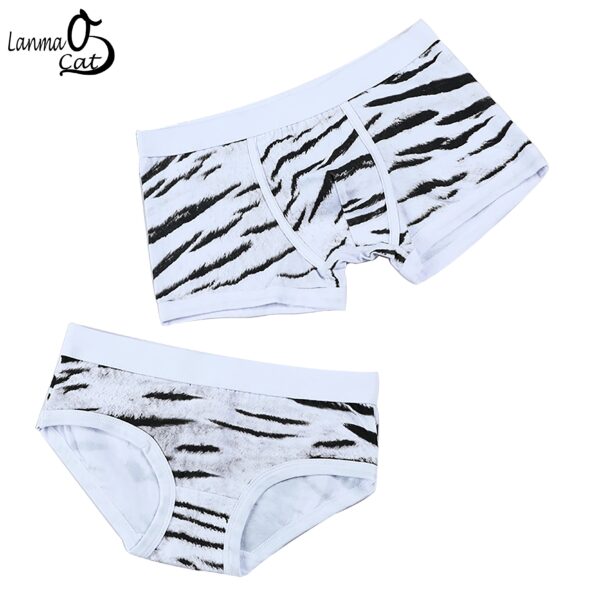 Tiger Print Underwear For Couple